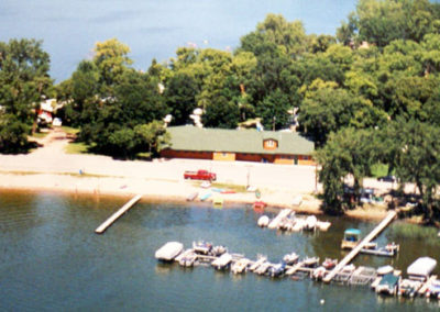 Ten Mile Lake Resort arial shot